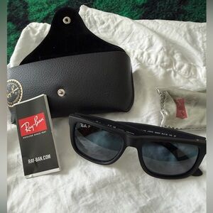 Ray-Ban Black Sunglasses with Case and Cloth